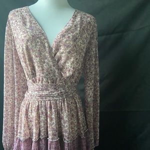 Floral Purple-Pink Dress